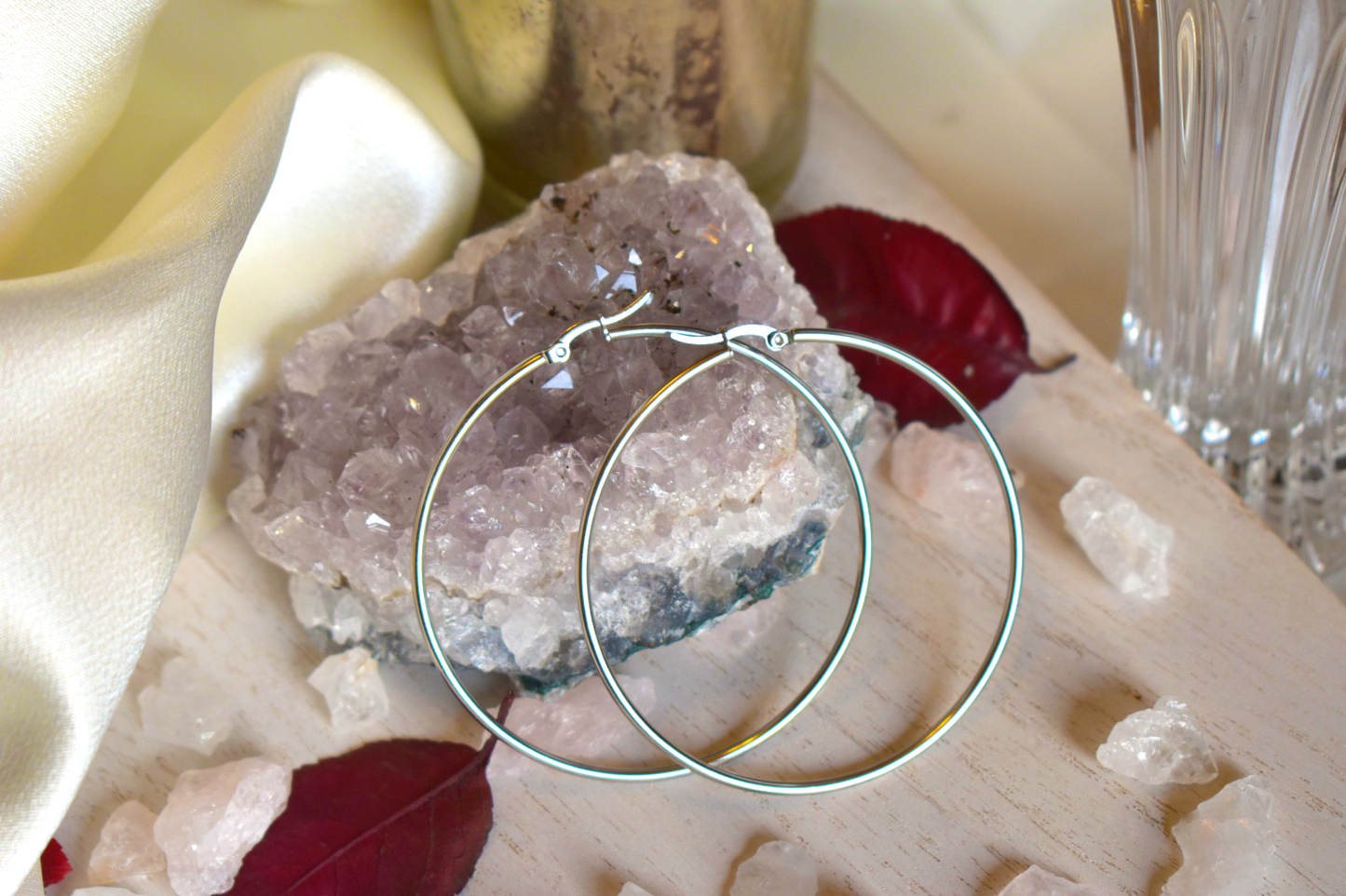 Beauty Within Yourself Hoop Earrings