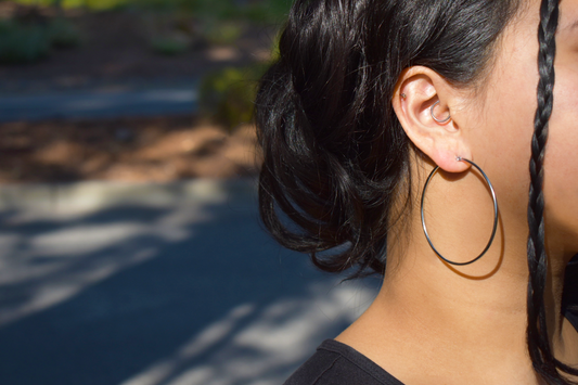 Beauty Within Yourself Hoop Earrings